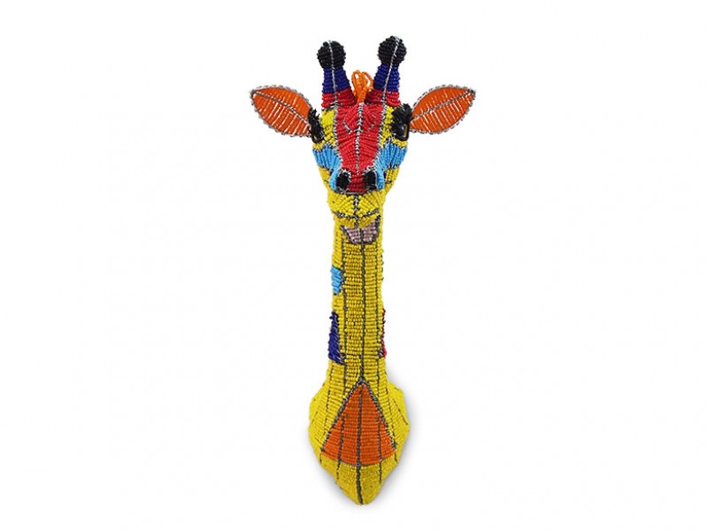 Mini Colourful Beaded Giraffe Head Mini Colourful Beaded Giraffe Head